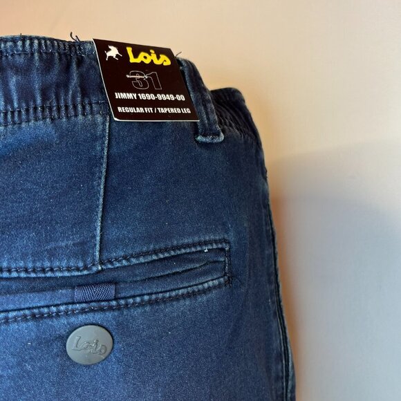Lois Men's Jimmy Rugby Stretch Knitted Denim Jeans - Size 31 x 34 - NWT - Picture 5 of 7